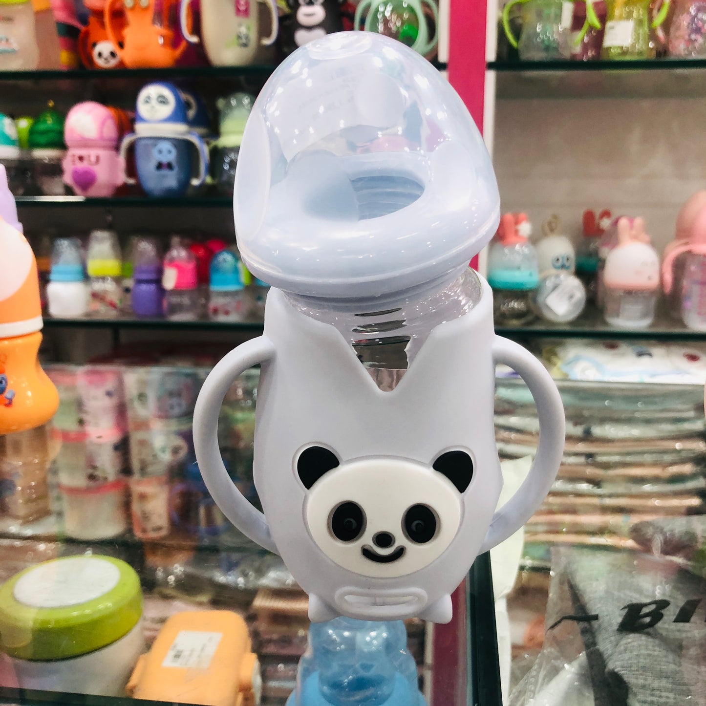 Baby panda glass feeder 250ml