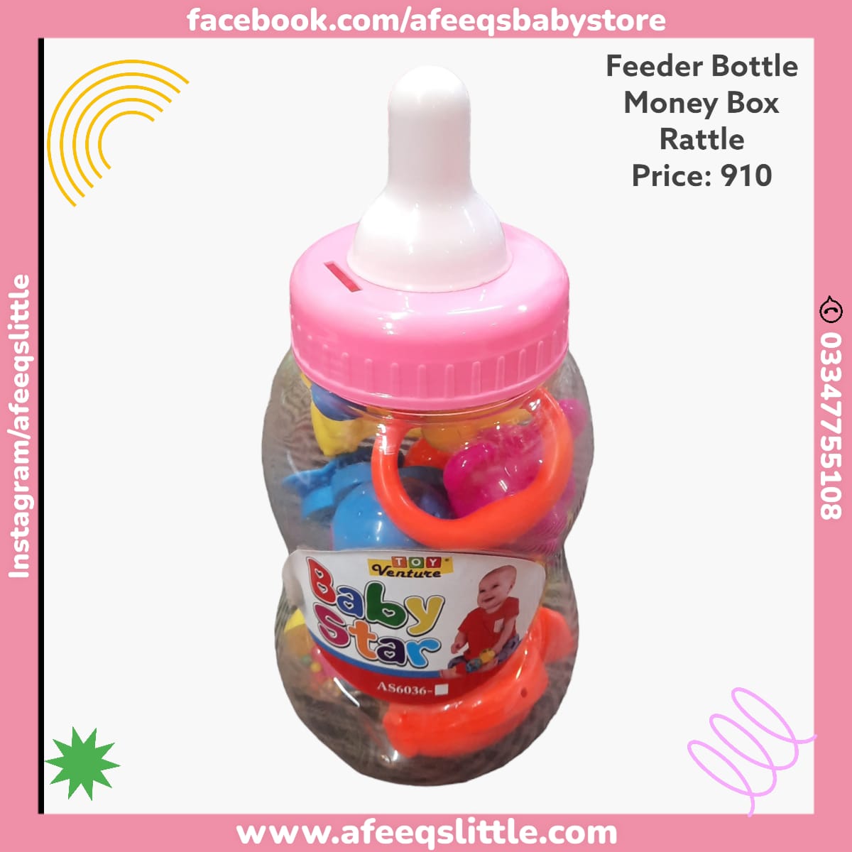 Feeder Bottle Money Box Toy