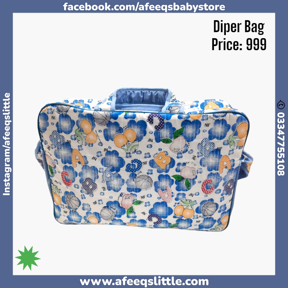 Soft Light Weight Diaper Bag