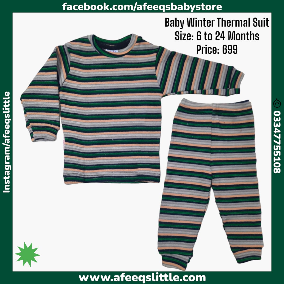 Warm Winter Thermal Night Suit – Afeeqs Little
