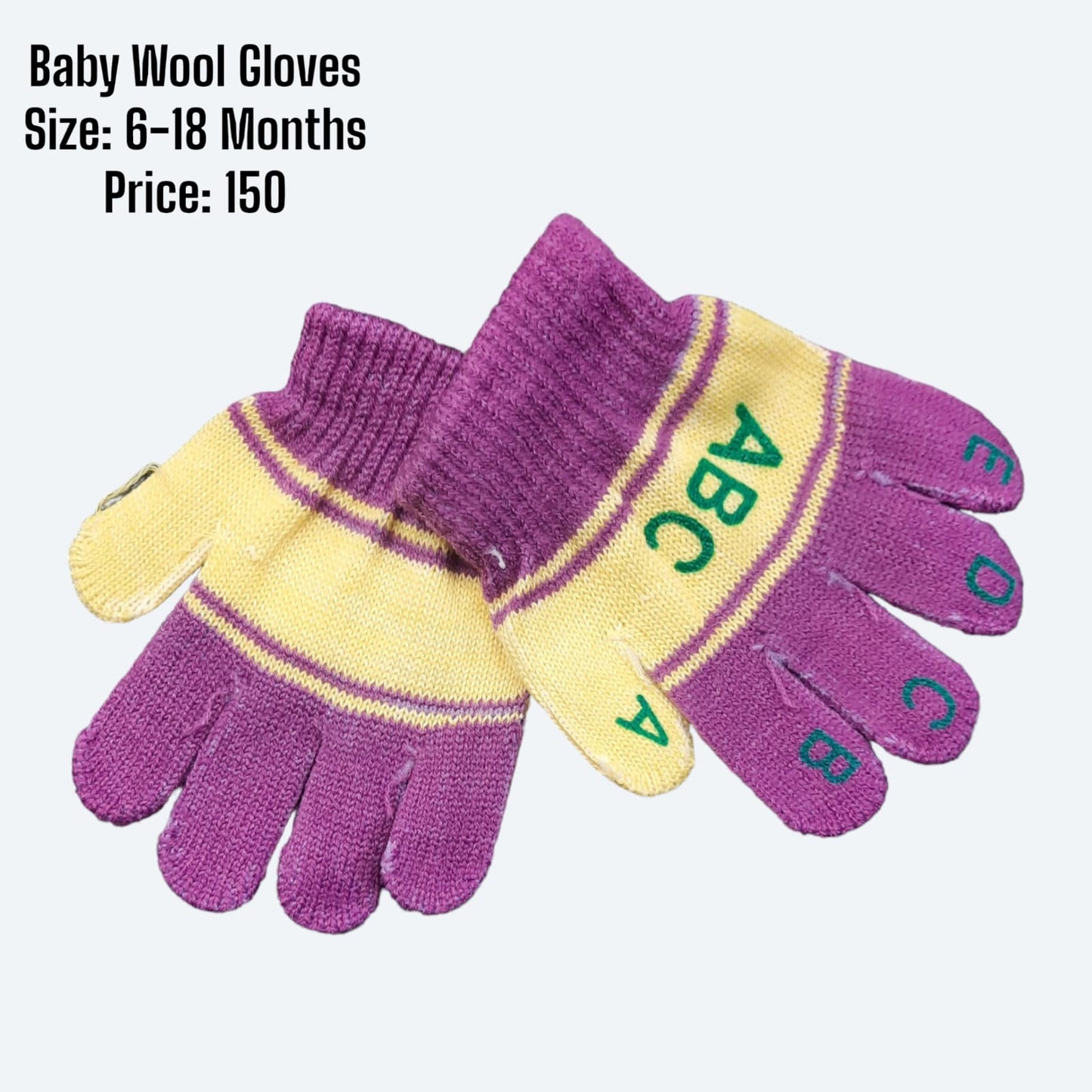 ABC Wool Gloves 6-18month