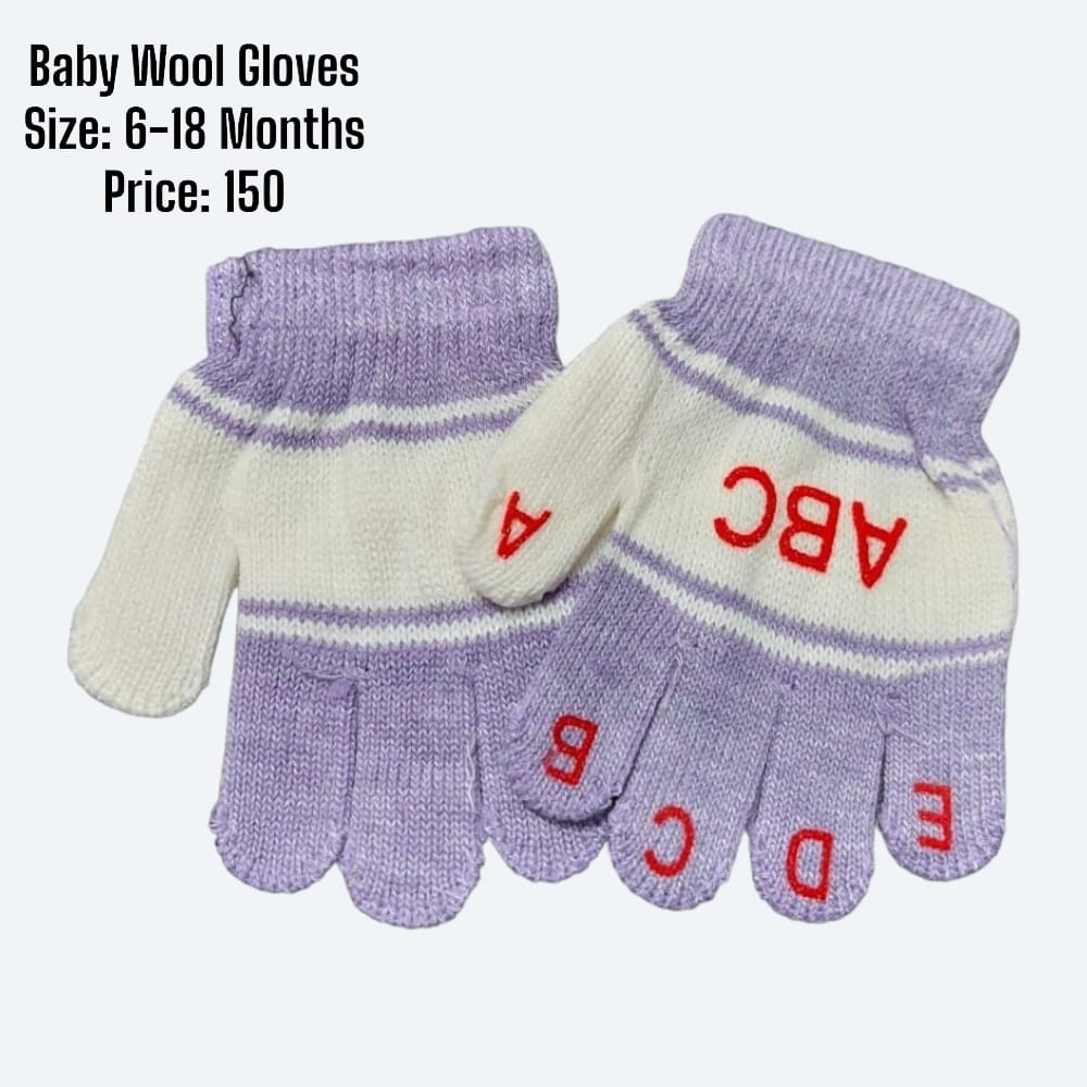 ABC Wool Gloves 6-18month
