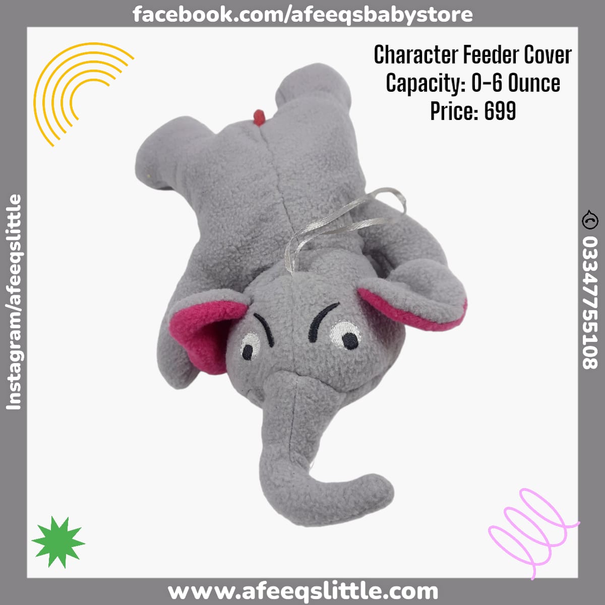 Elephant Character Feeder Cover