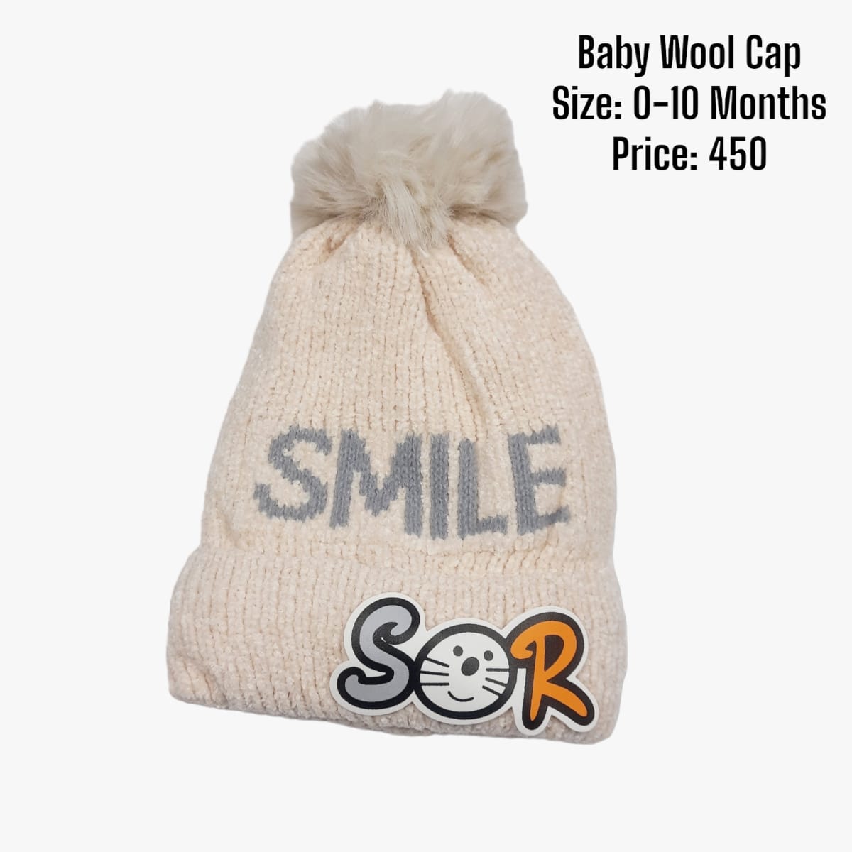 Smile Baby Warm Wool Cap 0-10months