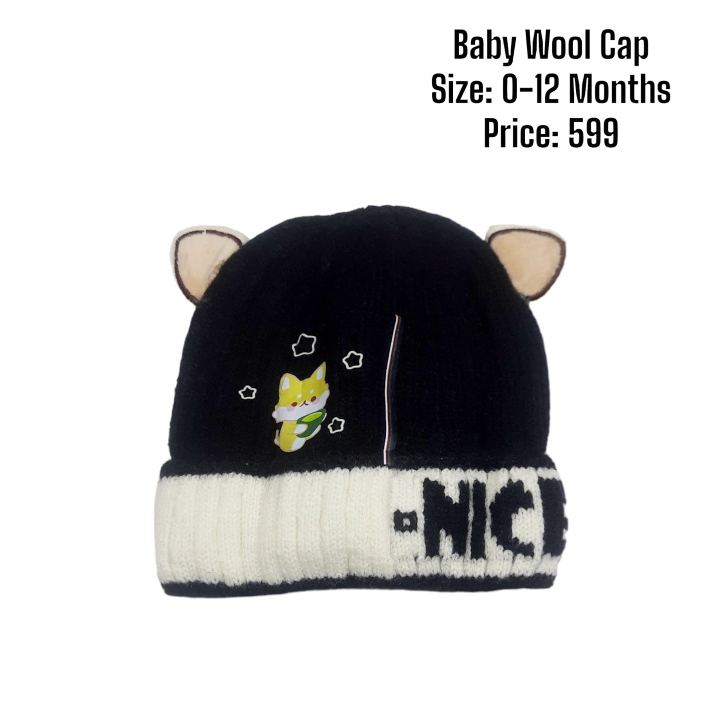 Catty Baby Warm Wool Cap 0-12months
