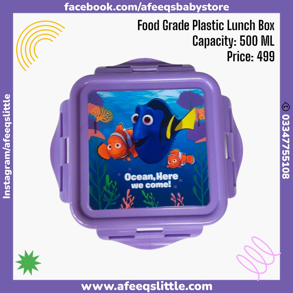 Imported Cartoon Character Food Grade Plastic Lunch Box