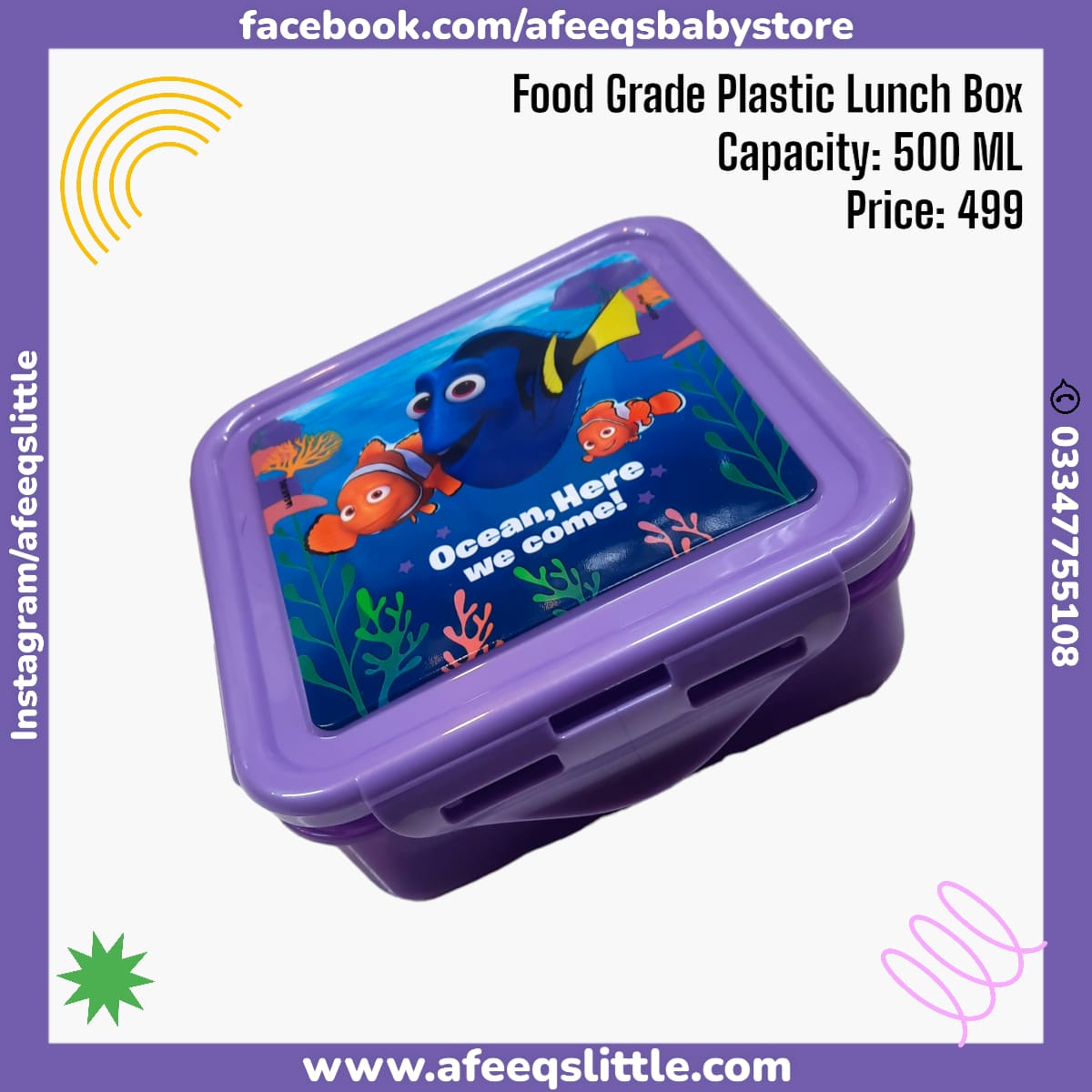 Imported Cartoon Character Food Grade Plastic Lunch Box