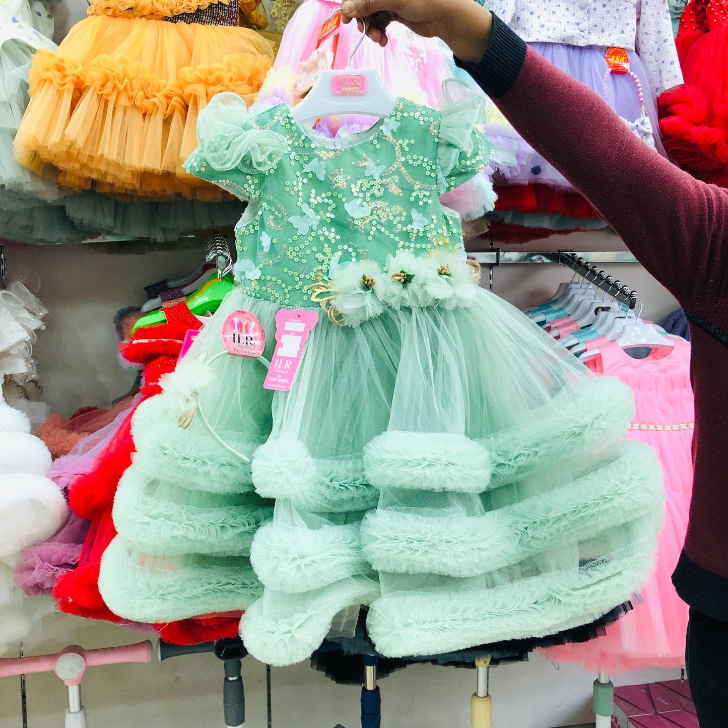 Beautiful girl fancy frock