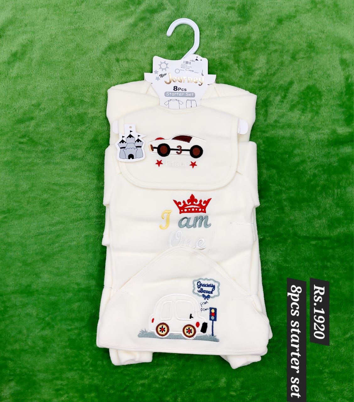 8 piece Fleece Starter Set with Wrapping Shawl