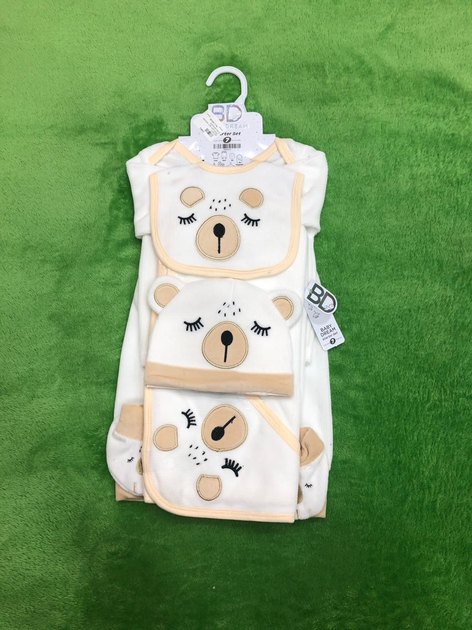 7 piece Fleece Starter Set with Wrapping Shawl