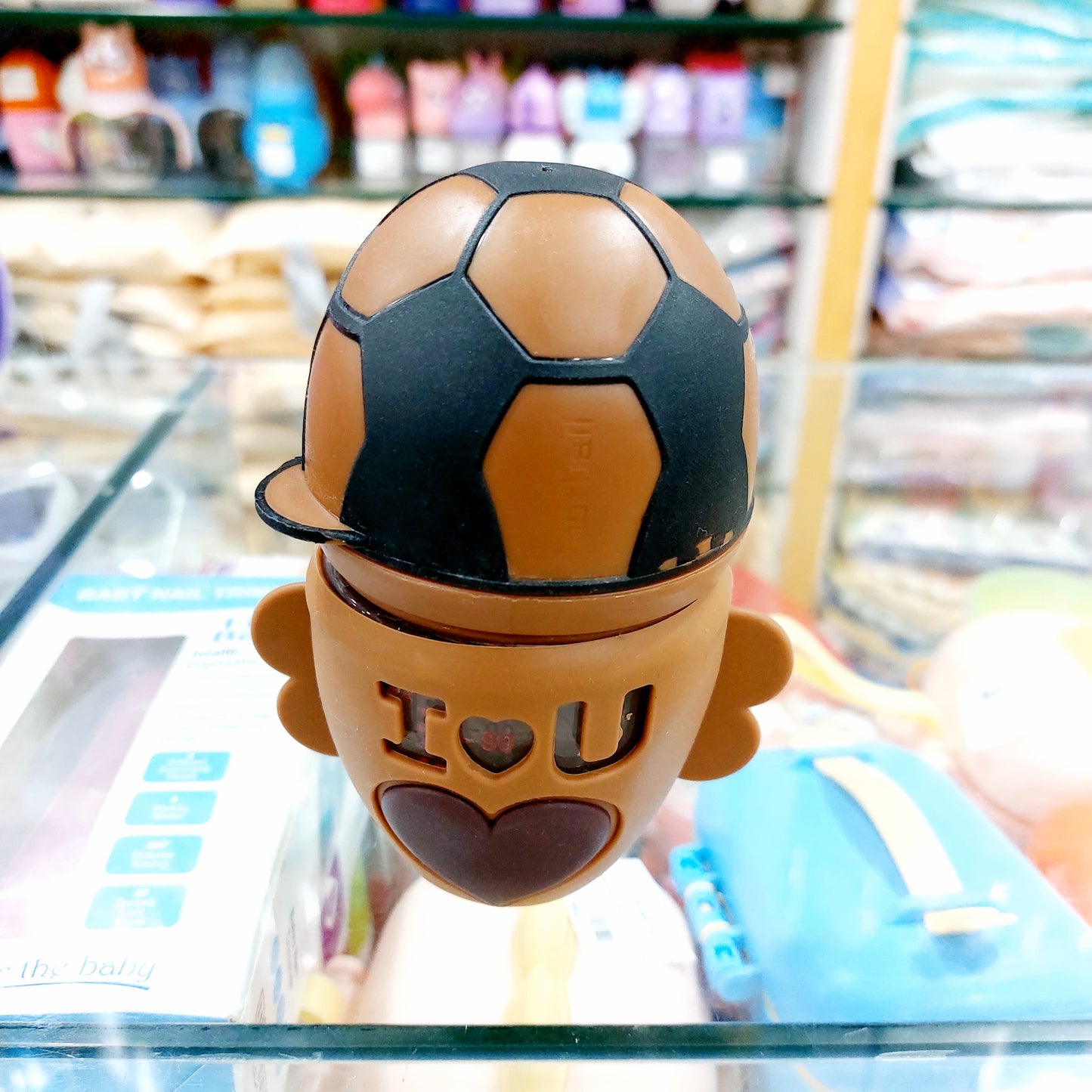 Baby Glass Feeder with Plastic Cover Medium