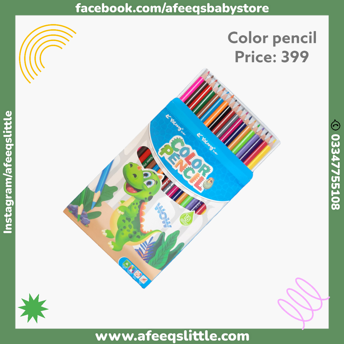18 Color Pencils Pack