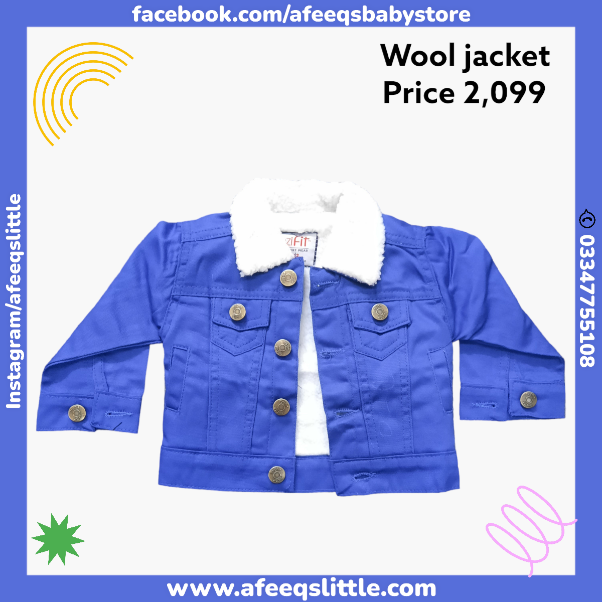 High Quality Jeans Jacket (Wool Inside)