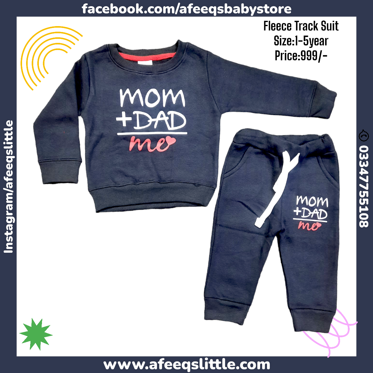 Mom+Dad Fleece Track Suit