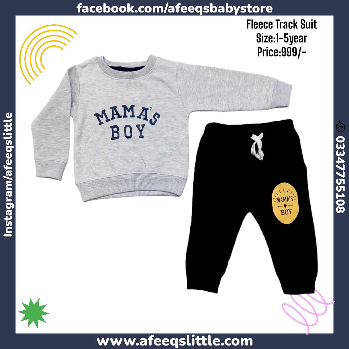 Mama's Boy Fleece Track Suit