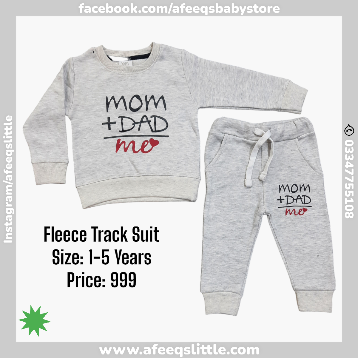 Mom+Dad Fleece Track Suit