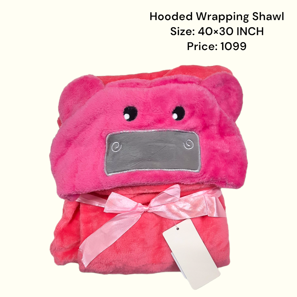 Cute Character Baby Hooded Wrapping Shawls