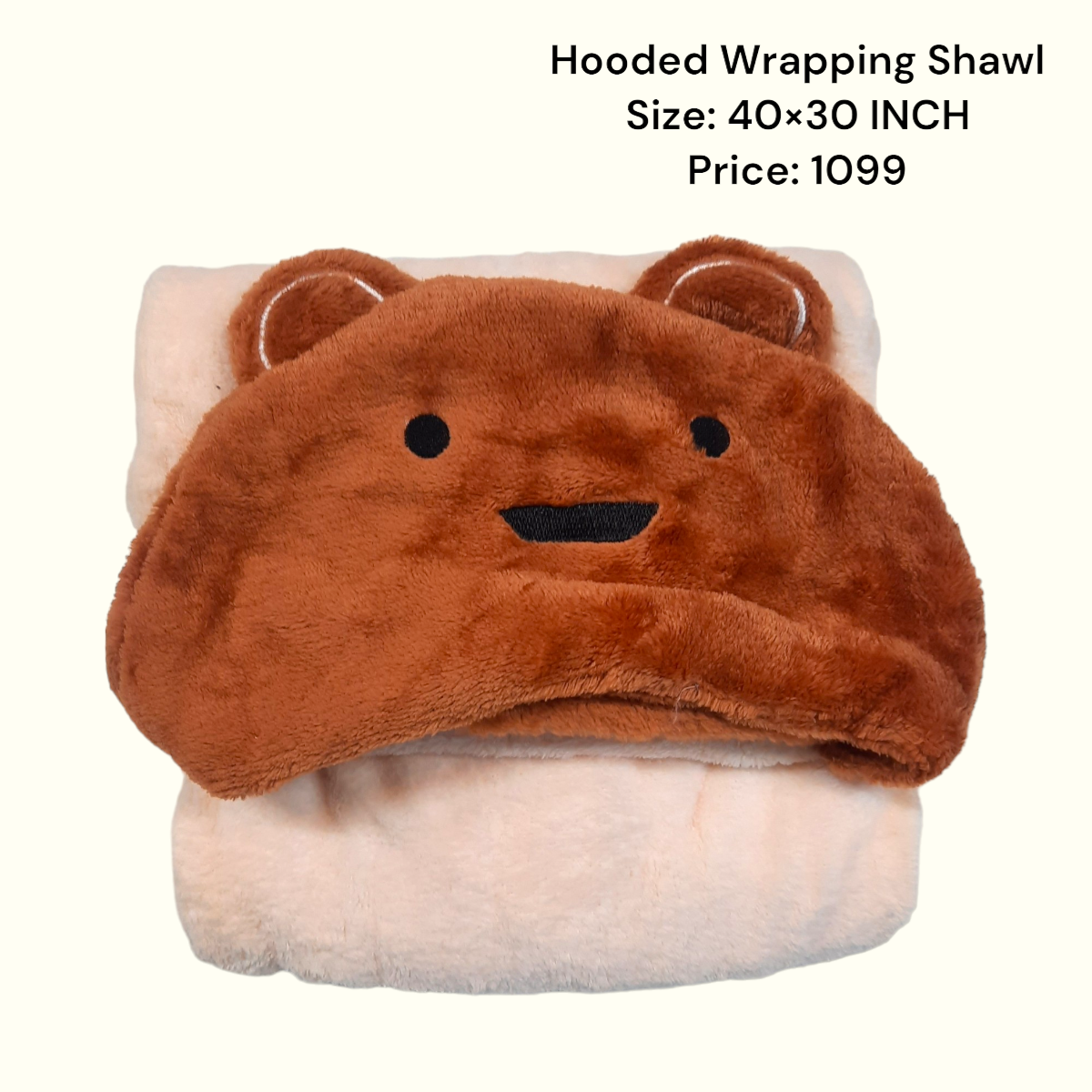 Cute Bear Baby Hooded Wrapping Shawls
