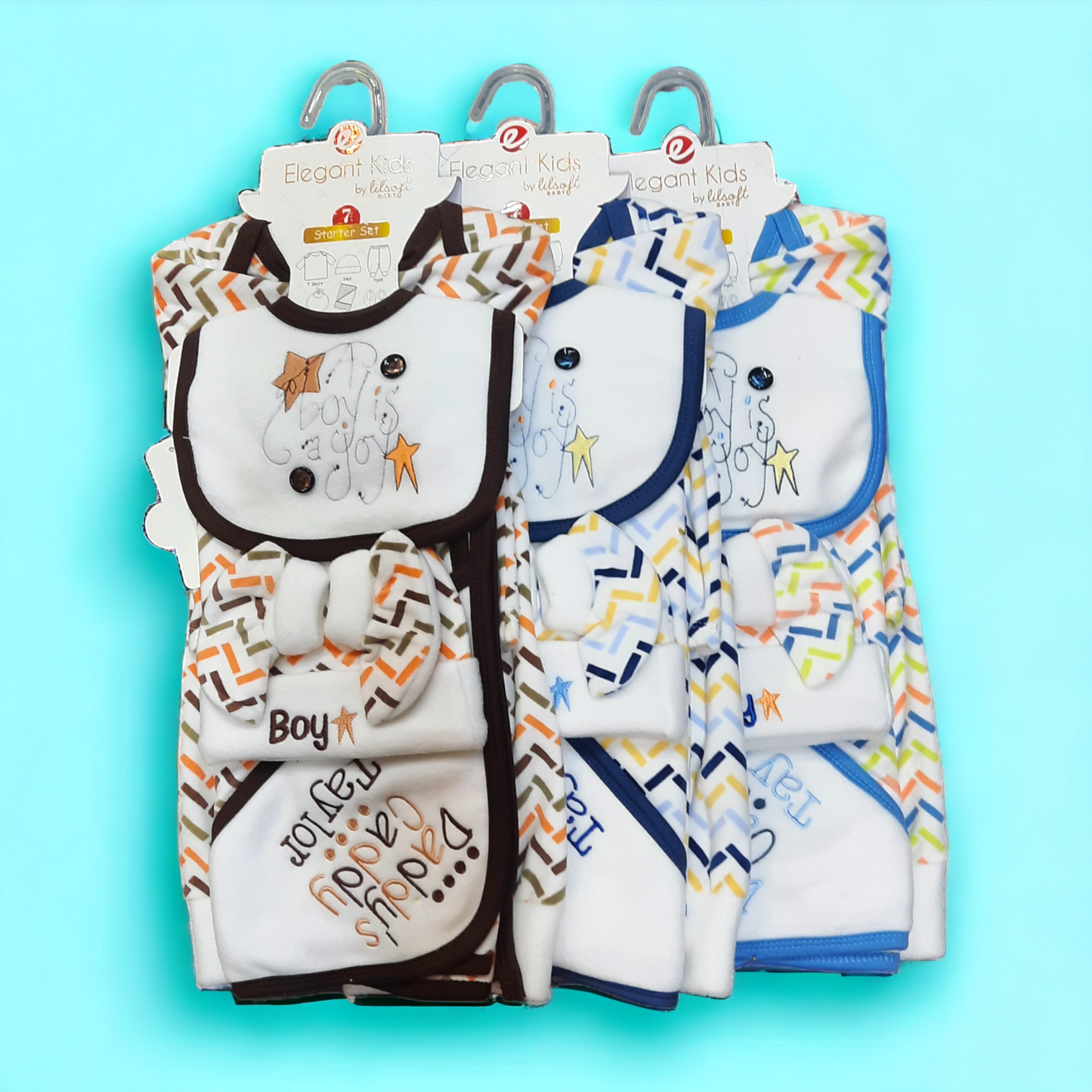 Baby Boy 7 Pieces Fleece Starter Set