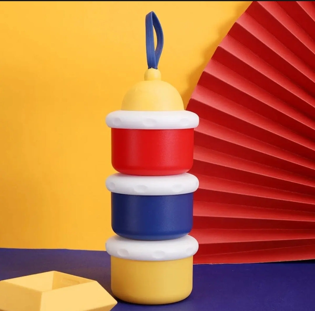 Multi Color Milk Container 3 Tier