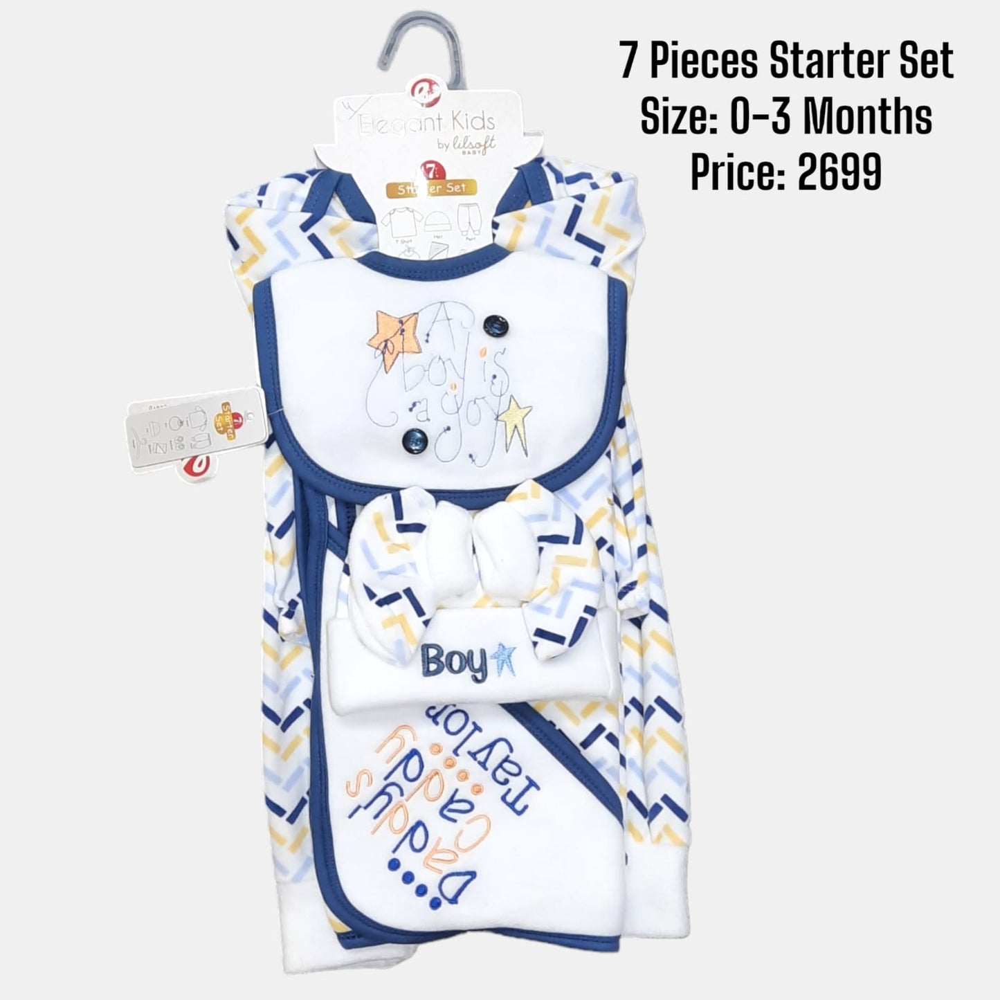 Baby Boy 7 Pieces Fleece Starter Set