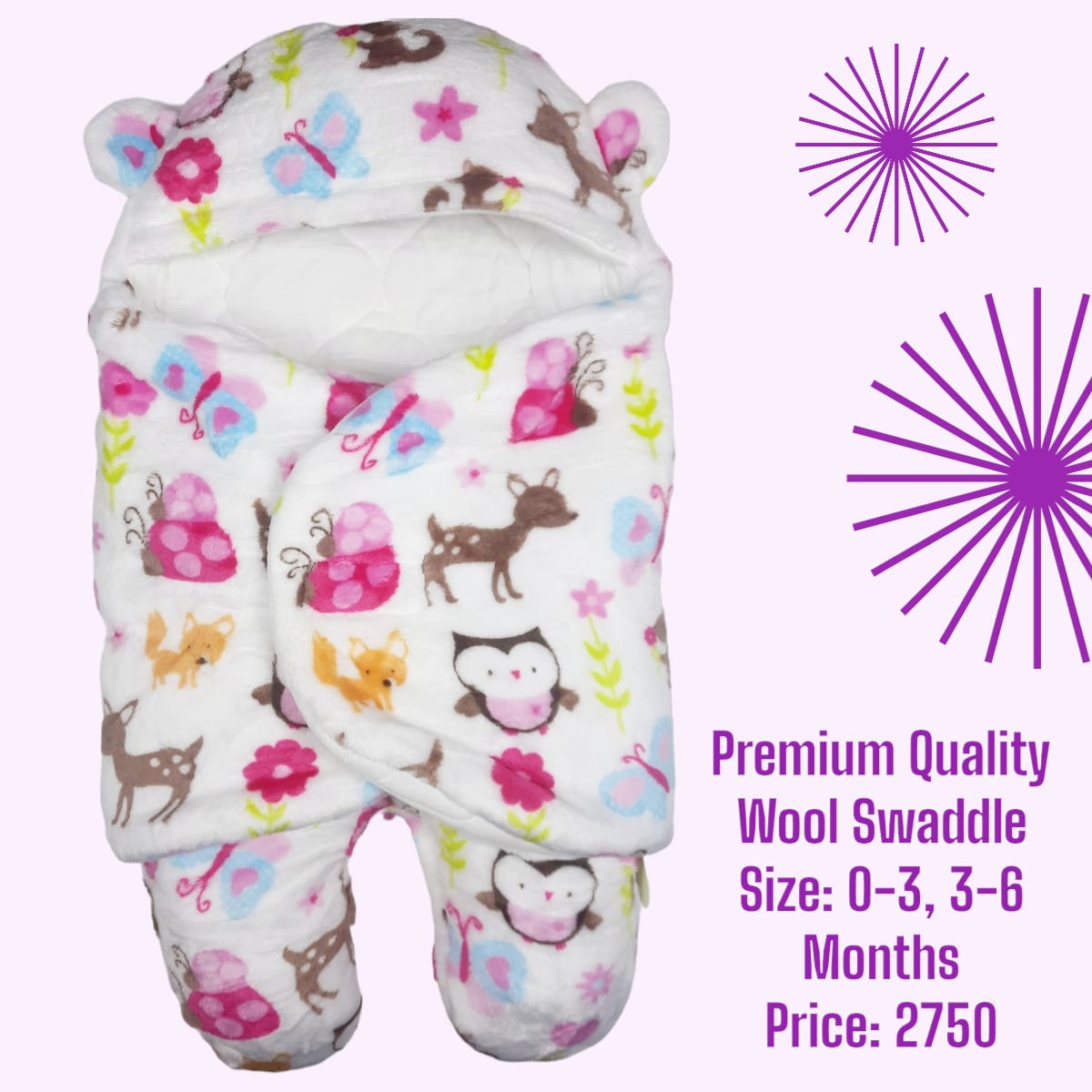 Premium Quality Comfortable Wool Romper Swaddle