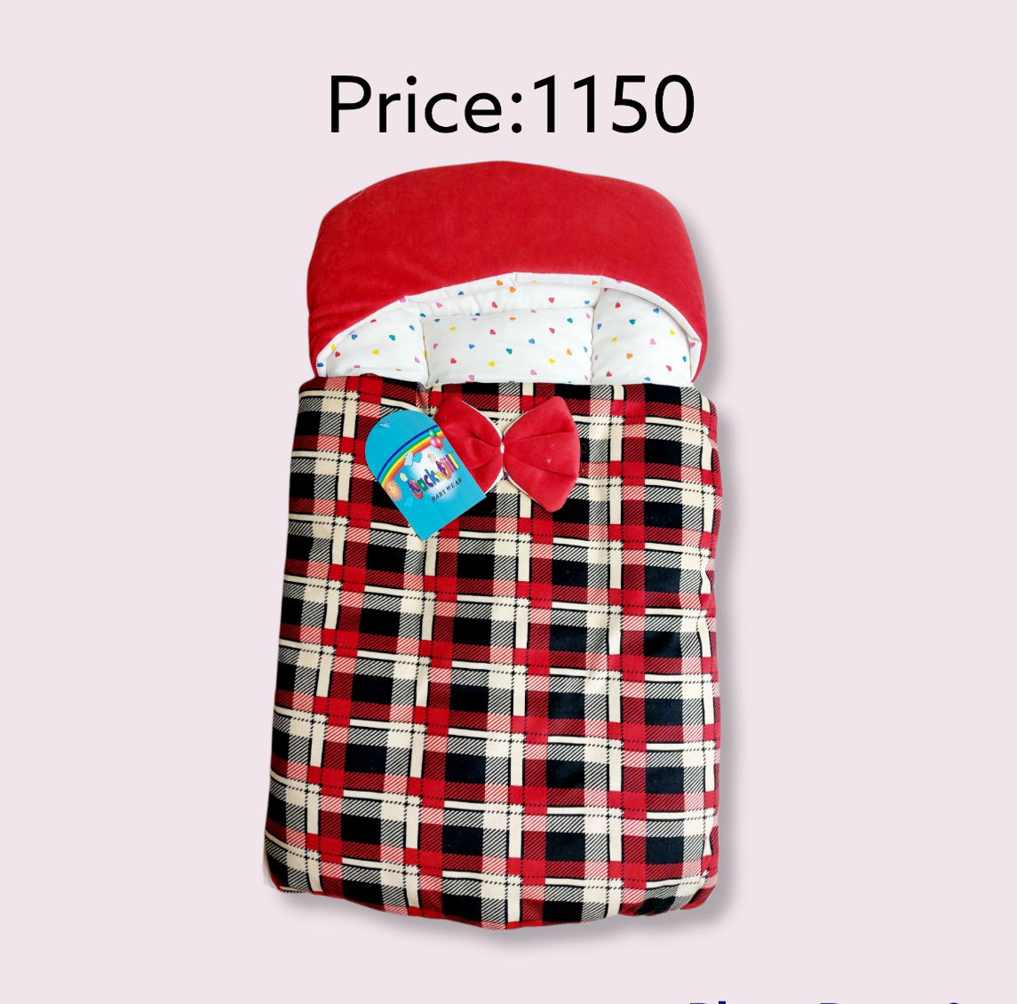 Check Style Velevt Carrynest