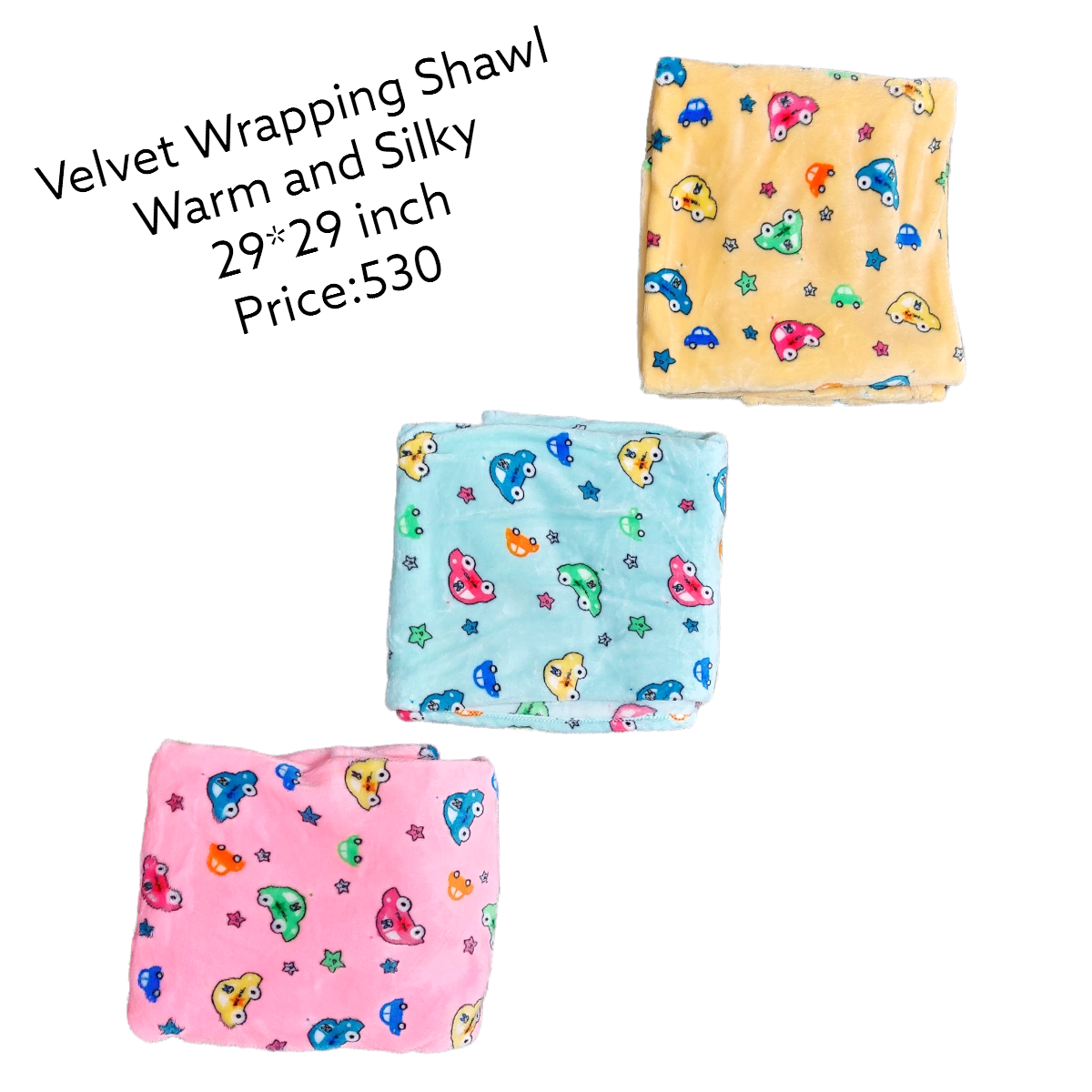Cars Velvet Wrapping Shawl