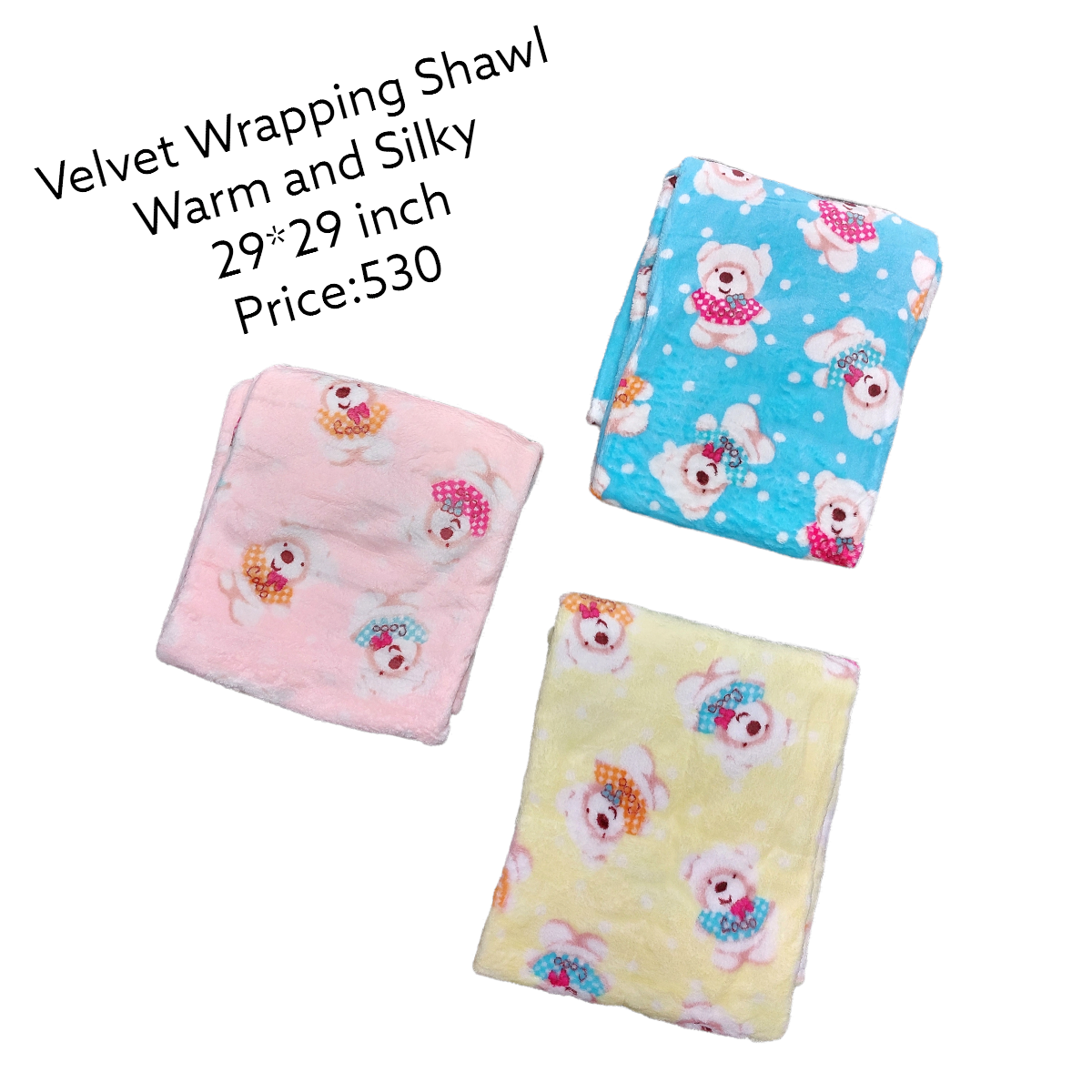 Bear Velvet Wrapping Shawl