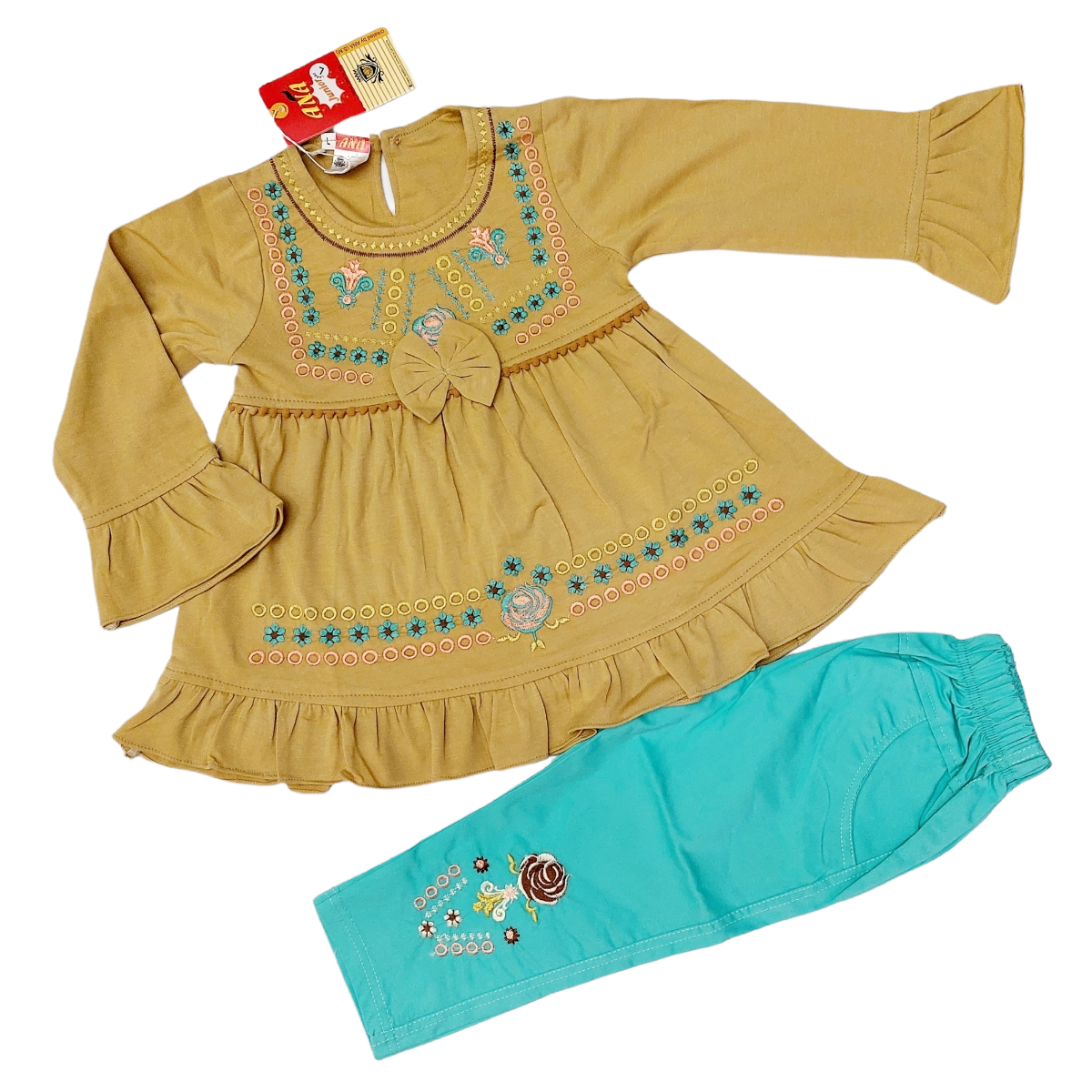 Embroidered Trouser Frock