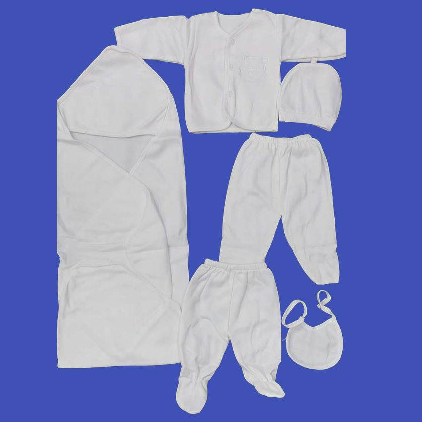 Bear 6 Piece Shawl Set Fleece