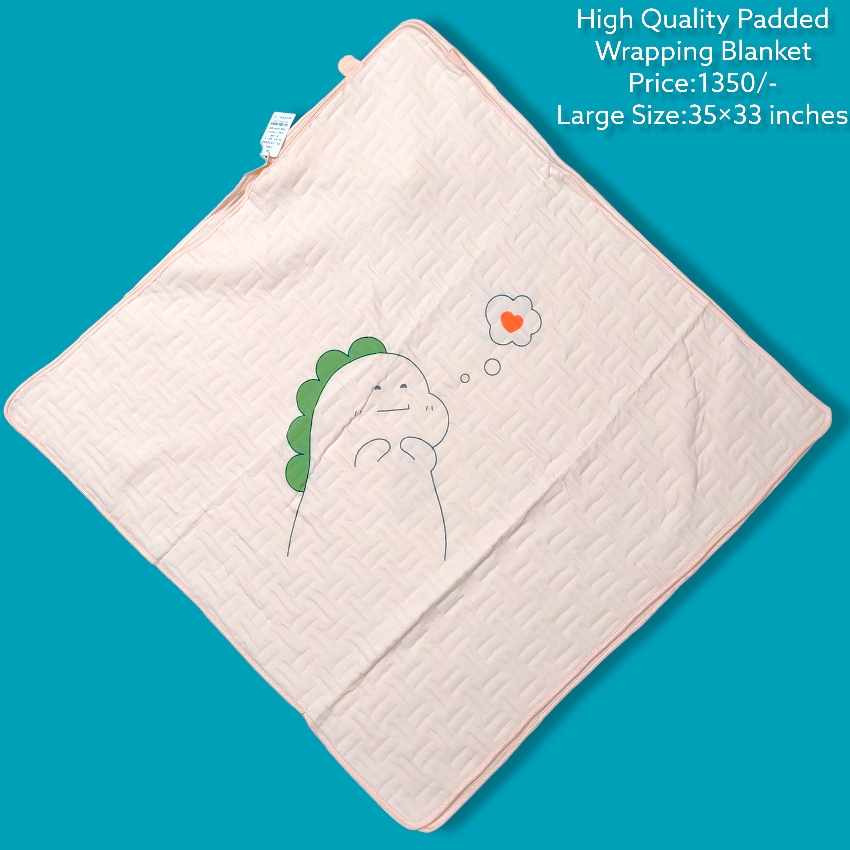 High Quality Padded Wrapping Blanket Peach