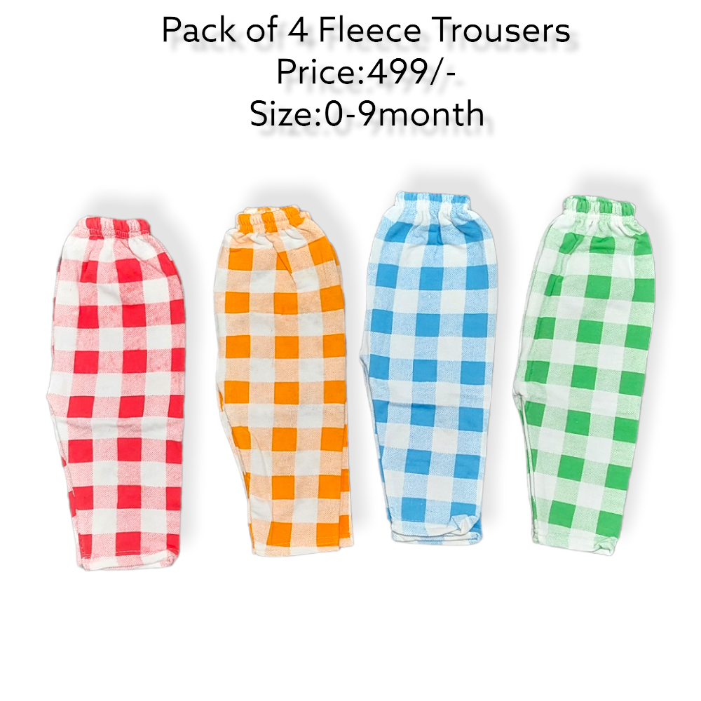 Pack of 4 Fleece Pajamas