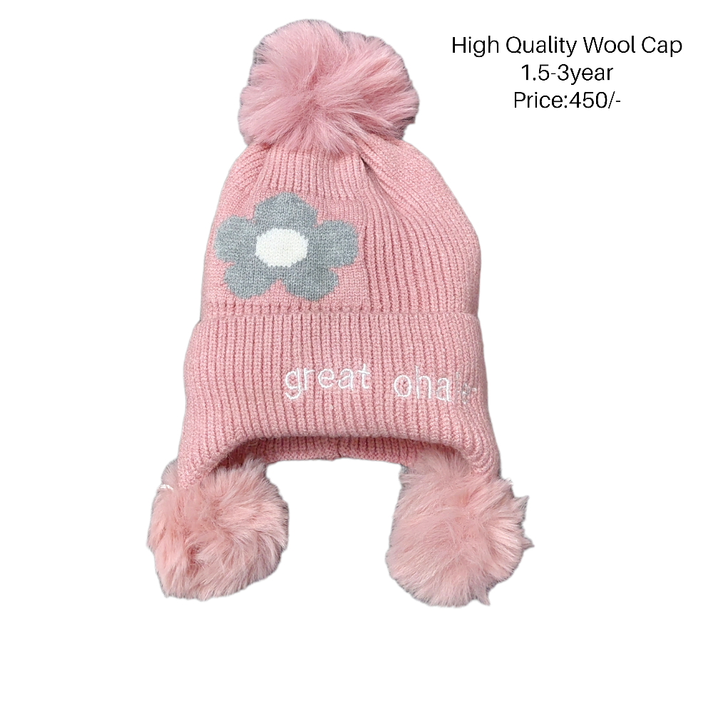 Flower Wool Cap