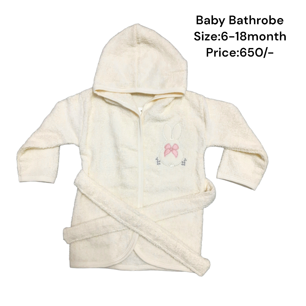 Hooded Baby Bathrobe