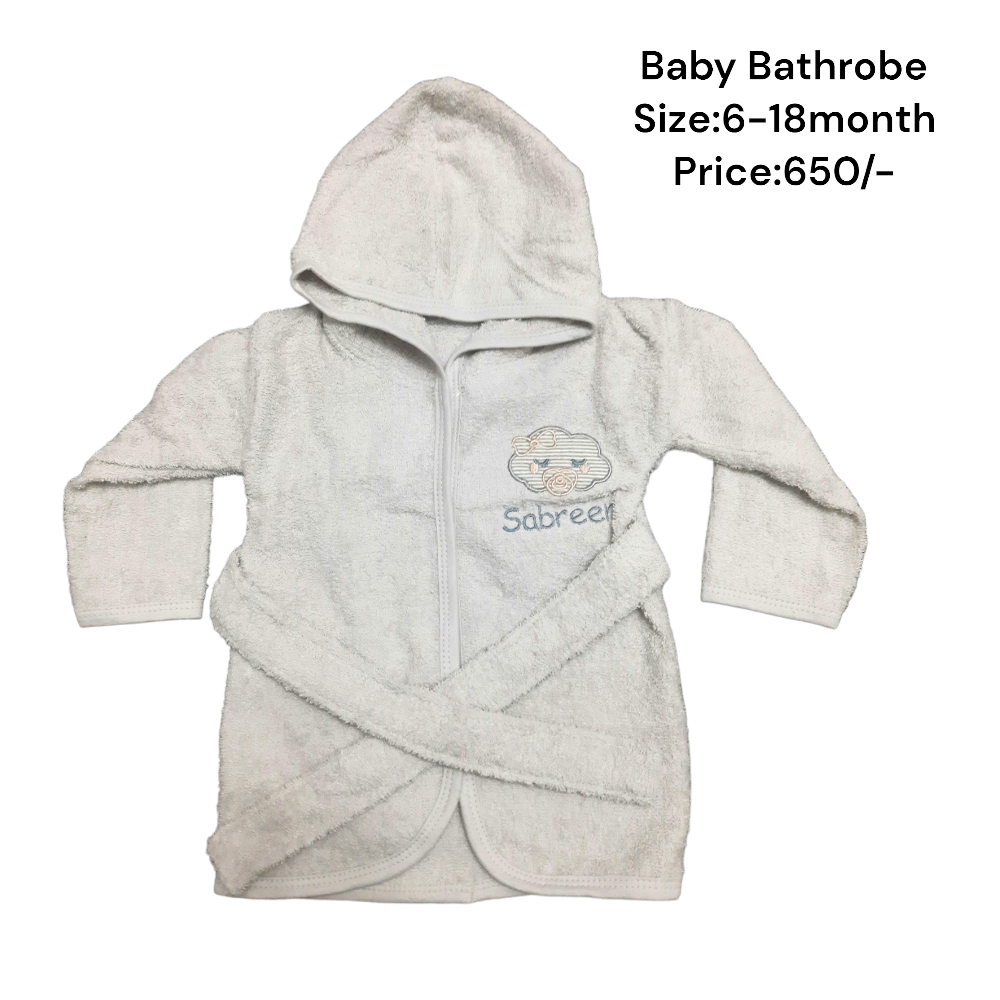 Hooded Baby Bathrobe
