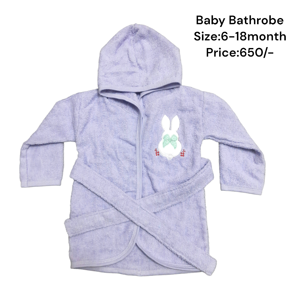 Hooded Baby Bathrobe