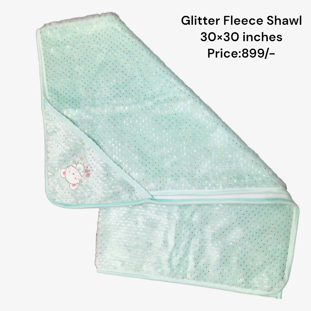 Glitter Fleece Wrapping Shawl