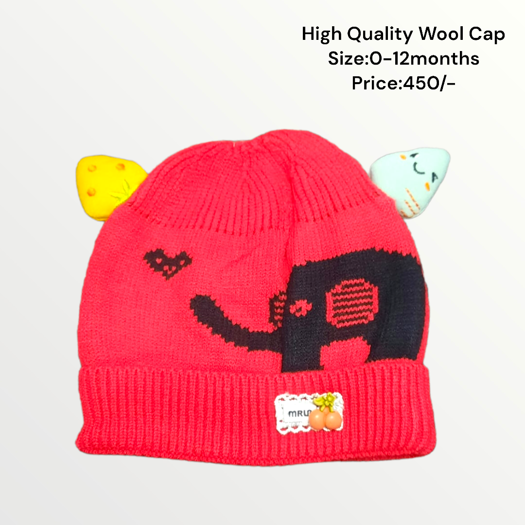 Elephant Wool Cap 0-12month