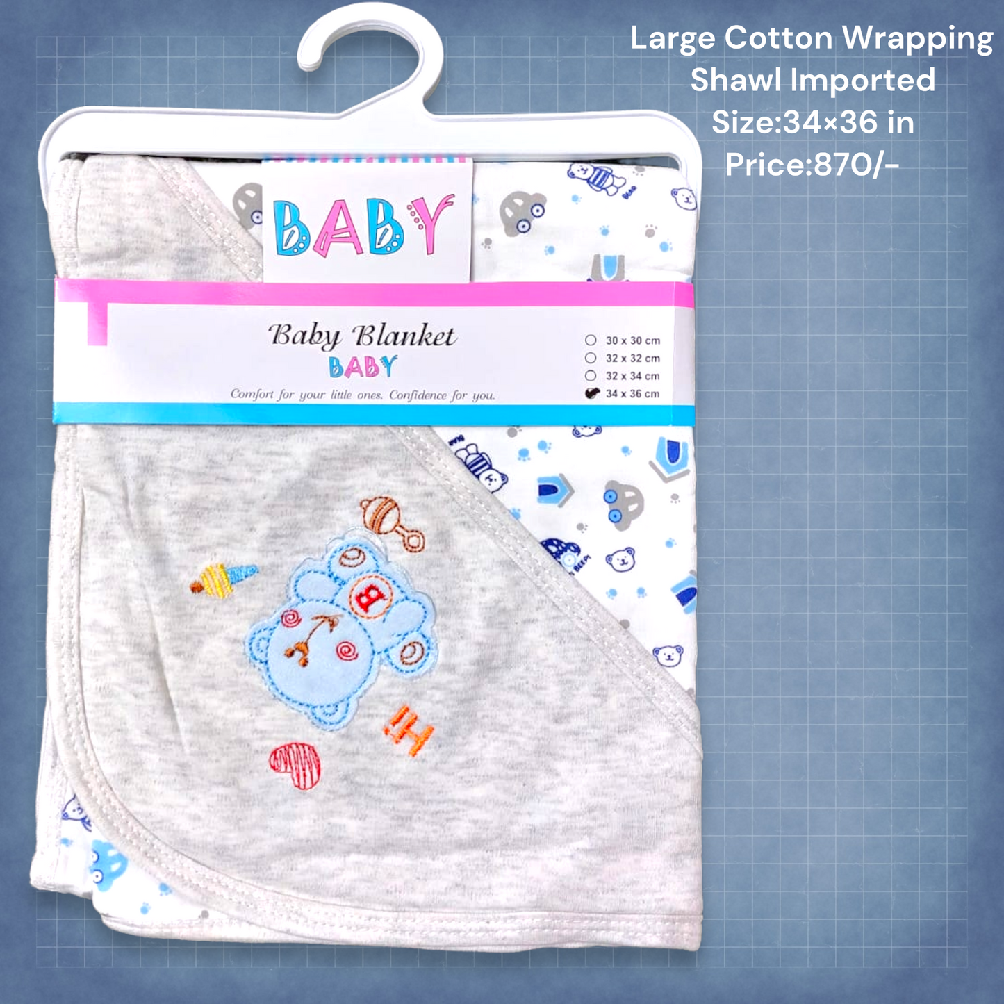 Large Imported Cotton Wrapping Shawl