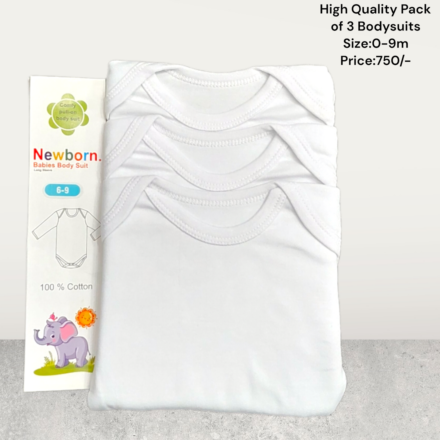 High Quality Pack of 3 Bodysuit Vests