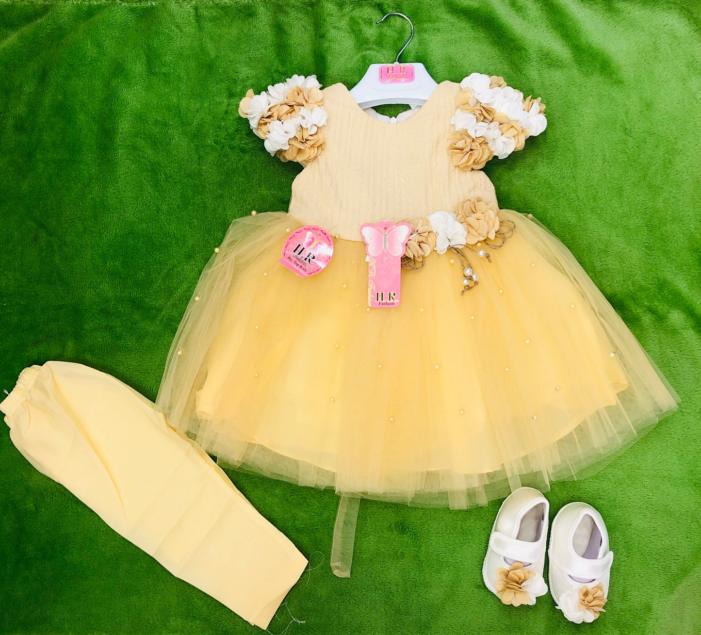 Baby girl fancy frock with shoes