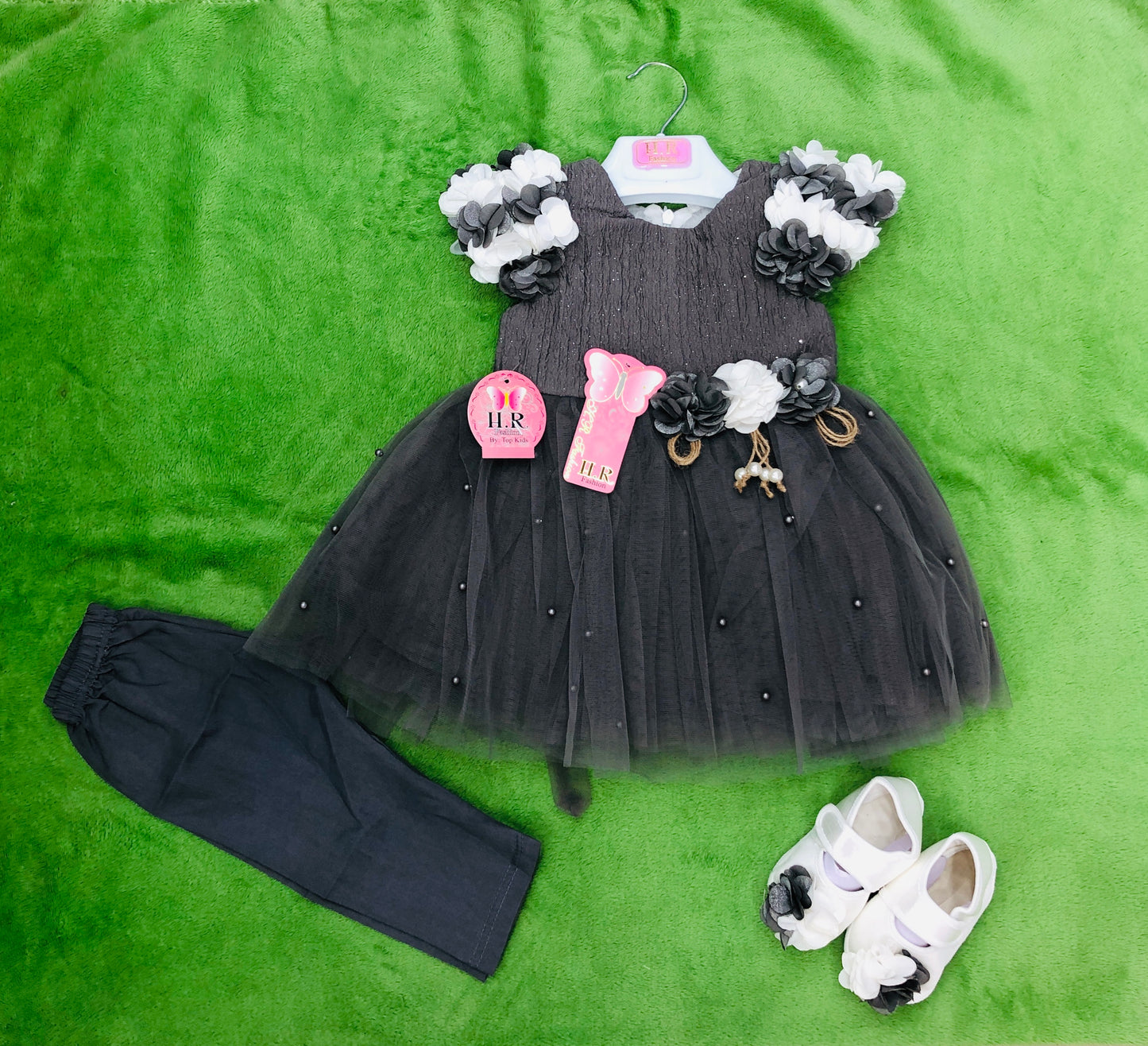 Baby girl fancy frock with shoes