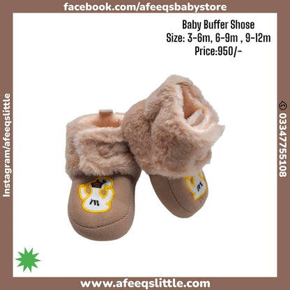 Soft & Warm Brown Baby Shoes