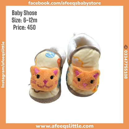 Cute Cat Warm Baby Shoes