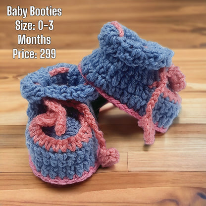 Beautiful Baby Booties 0-3months