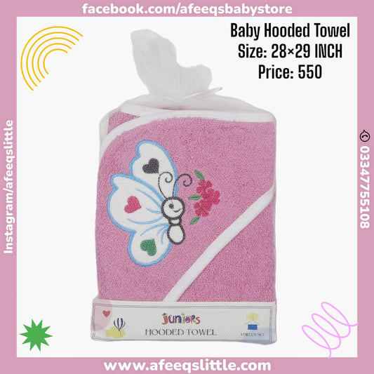 Butterfly Baby Hooded Bath Towels