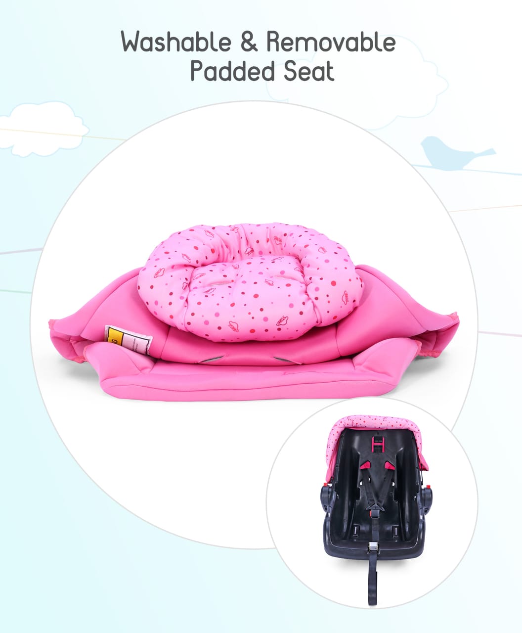 Baby carry cot/cradle/car seat-Red – Afeeqs Little