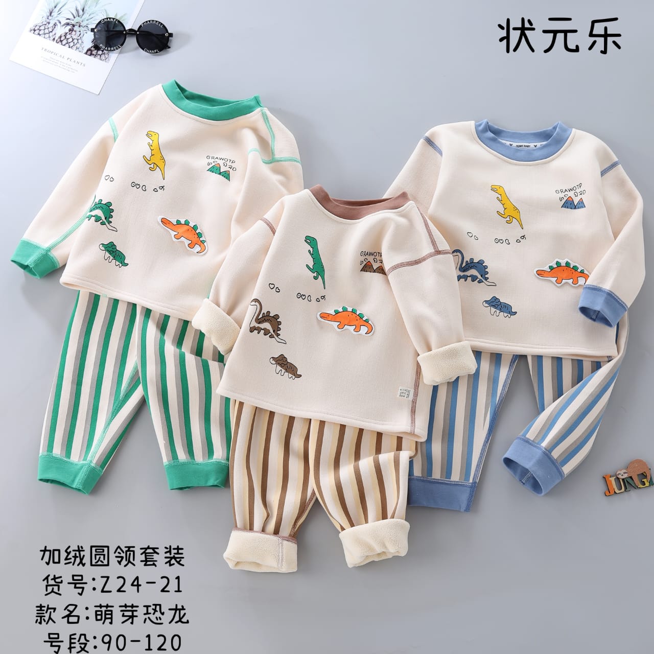 Dino Printed Premium Imported Fleece Suit