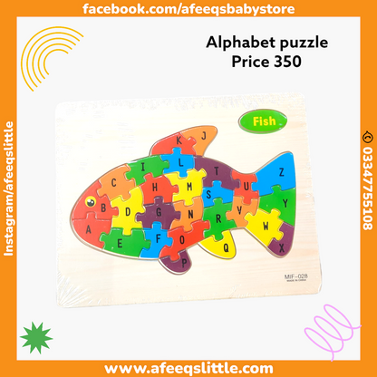 Alphabet Wooden Puzzle Board - Educational Toy